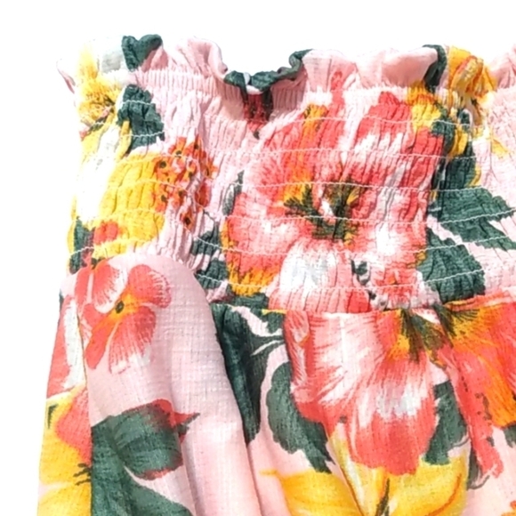 JOLIE & JOY GIRLS PINK FLORAL RUFFLE TIERED SKIRT SIZE XL  NWT - Picture 2 of 8